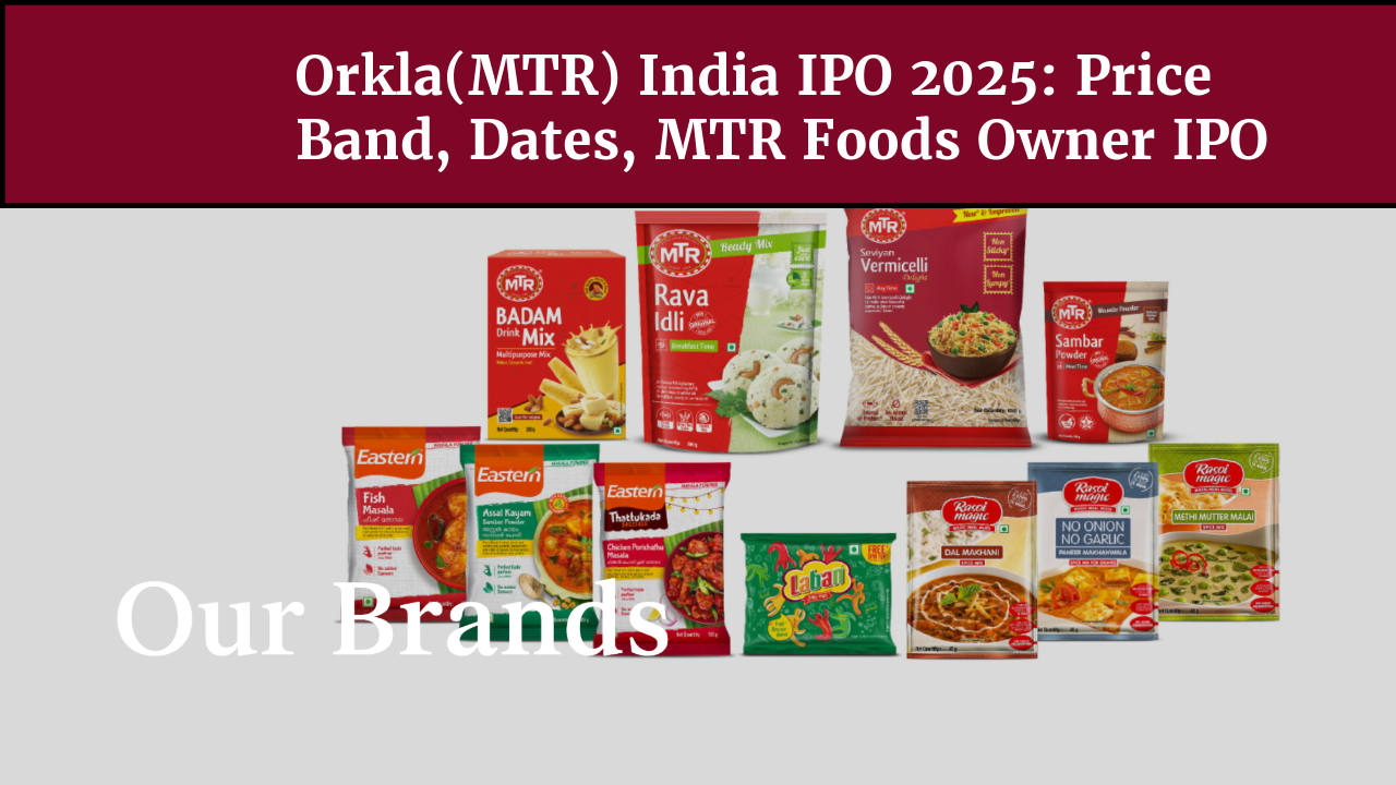 Orkla India IPO MTR Foods price band table onetrader