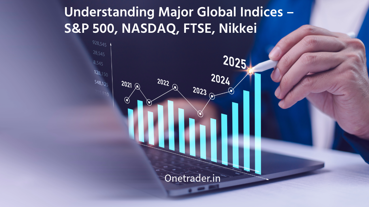 chart comparing S&P 500, NASDAQ, FTSE, and Nikkei indices