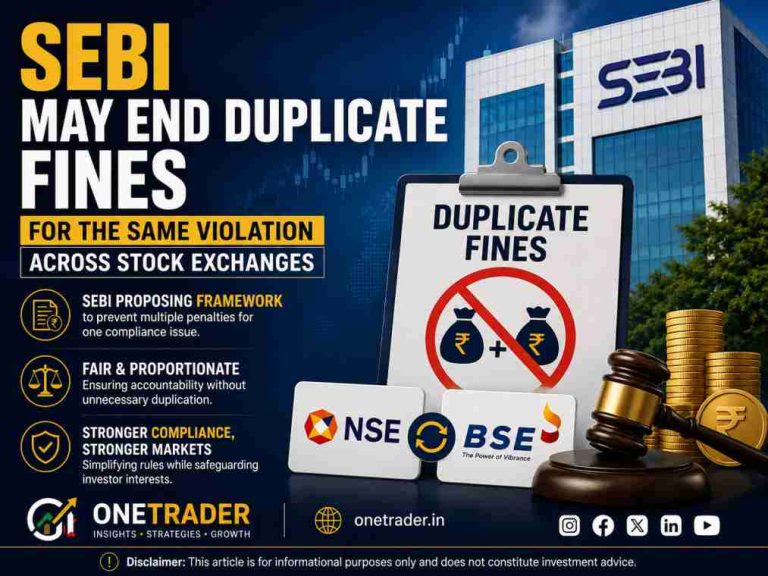 SEBI May End Duplicate Fines for the Same Violation Across Stock Exchanges