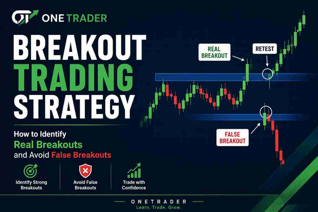 Breakout trading strategy explained with real and false breakout price action