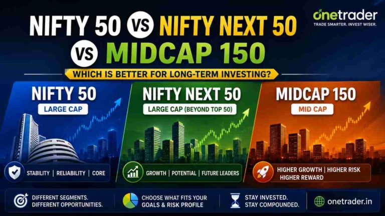 Nifty 50 vs Nifty Next 50 vs Midcap 150: Which Is Better for Long-Term Investing?