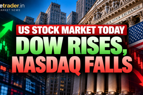 US Stock Market Today – Dow Rises, Nasdaq Falls