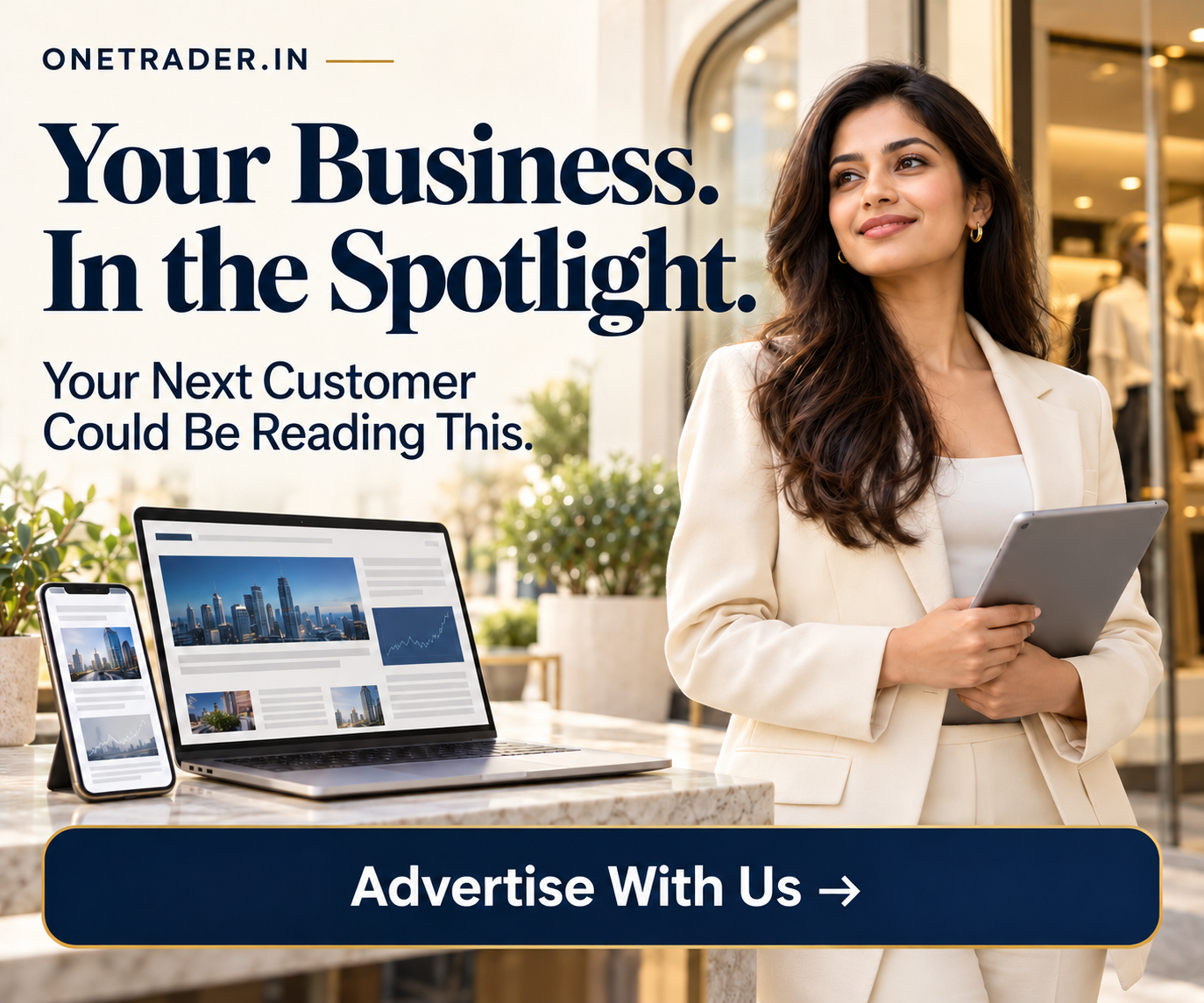 Grow your business: advertise on onetrader.in