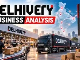 Delhivery business analysis covering its express parcel delivery network, Ecom Express acquisition, logistics technology, growth opportunities and business risks.