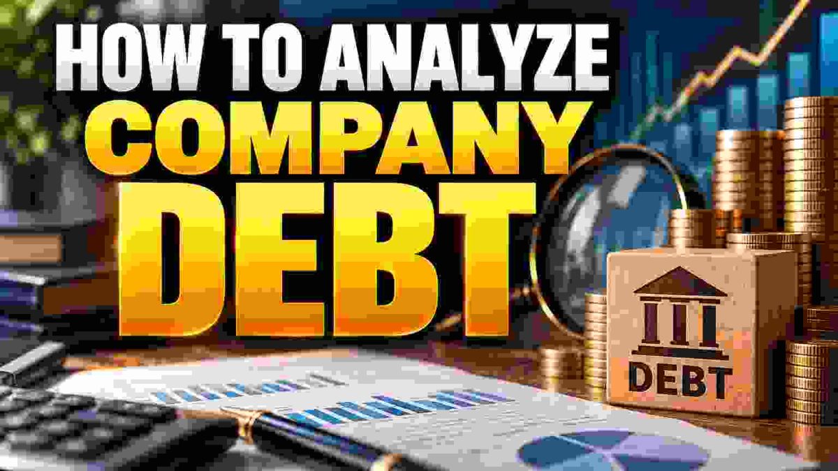 How to analyze a company's debt before buying its stock, including leverage and cash-flow measures
