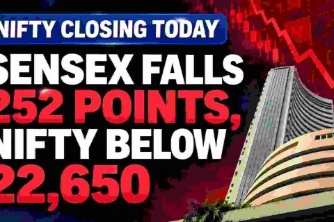 Nifty Closing Today: Sensex Falls 252 Points, Nifty Below 22,650