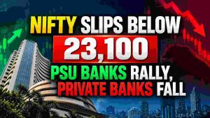 Stock Market Today, October 19: Nifty Slips Below 23,100 as Private Banks Fall, PSU Banks Rally