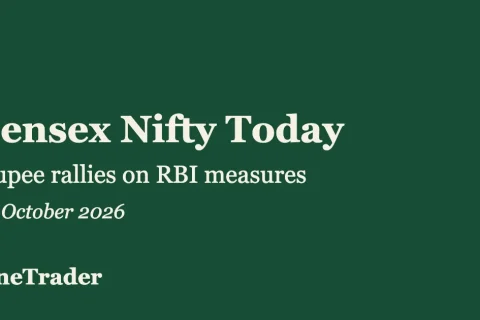 Sensex Nifty today: rupee rallies on RBI measures, 12 October 2026