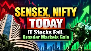 Sensex, Nifty Today: IT Stocks Fall, Broader Markets Gain