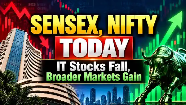 Sensex Nifty today October 27 2026 – IT stocks decline while midcap and smallcap shares gain.