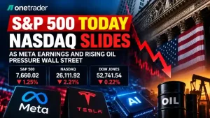 S&P 500 Today, October 22, 2026: Nasdaq Slides as Meta Earnings and Rising Oil Pressure Wall Street