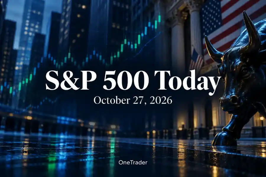 S&P 500 market update for October 27, 2026, as technology stocks lead gains ahead of the Federal Reserve decision