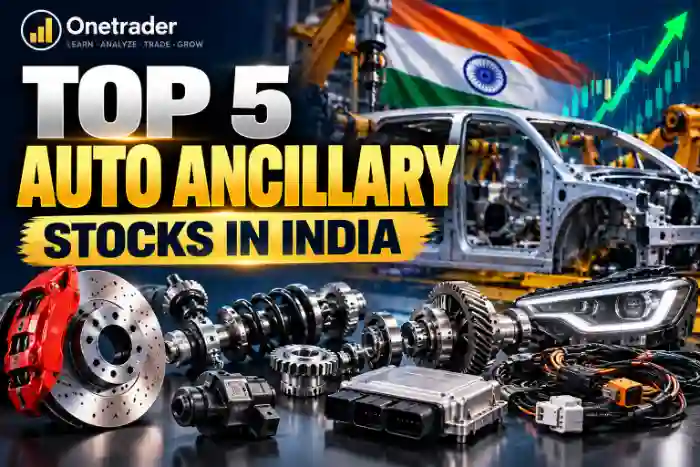 Top 5 auto ancillary stocks in India covering Samvardhana Motherson, Uno Minda, Sona Comstar, Endurance Technologies and Bosch